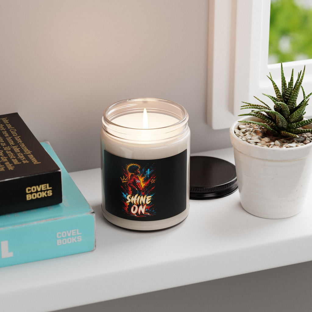 Soy Candle - "Shine On" Inspirational Scented Candle (9oz)