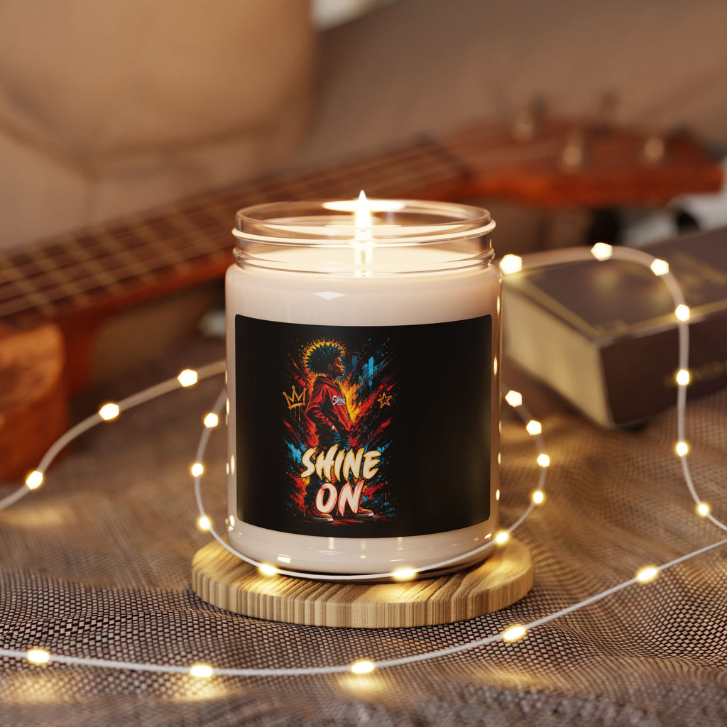 Soy Candle - "Shine On" Inspirational Scented Candle (9oz)