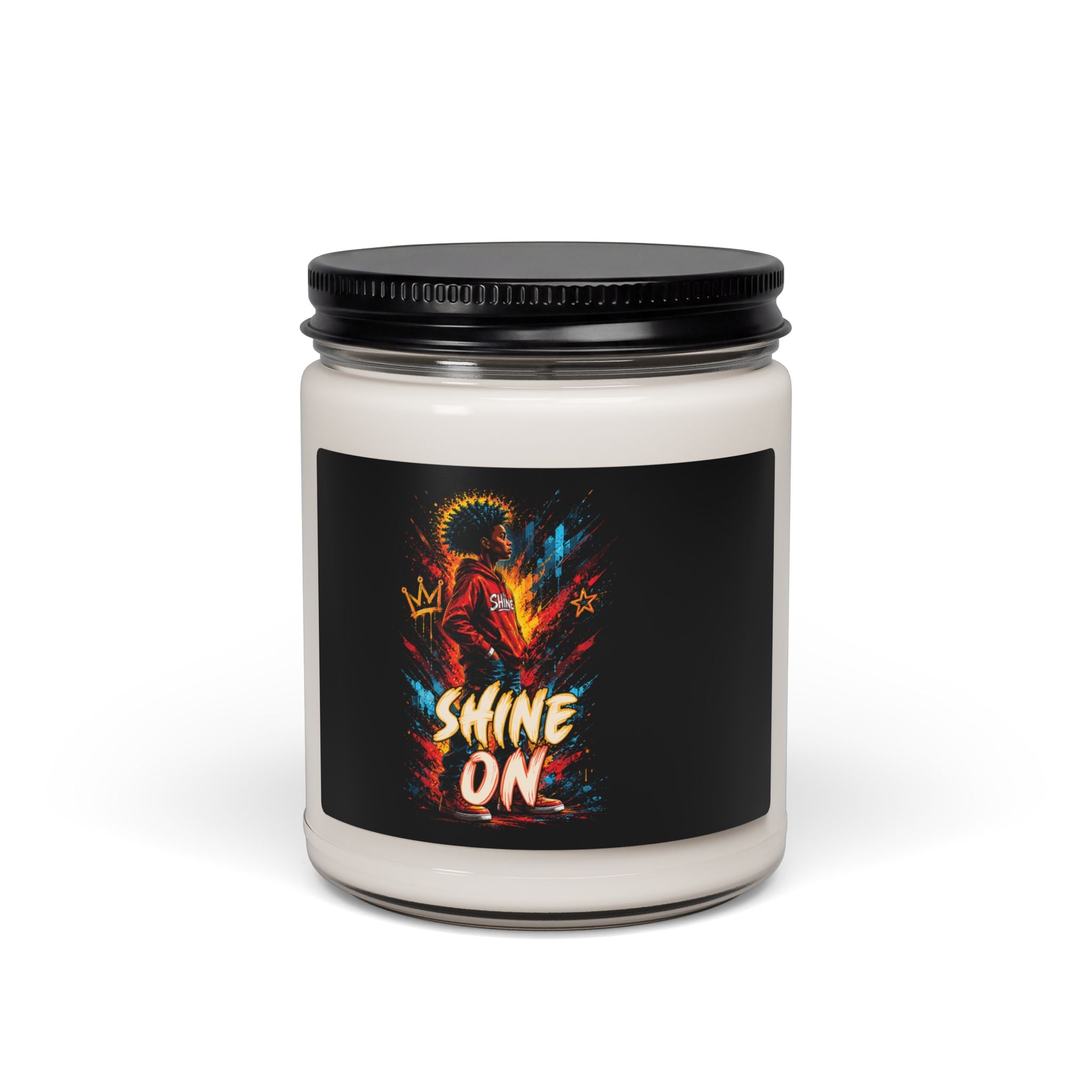 Soy Candle - "Shine On" Inspirational Scented Candle (9oz)