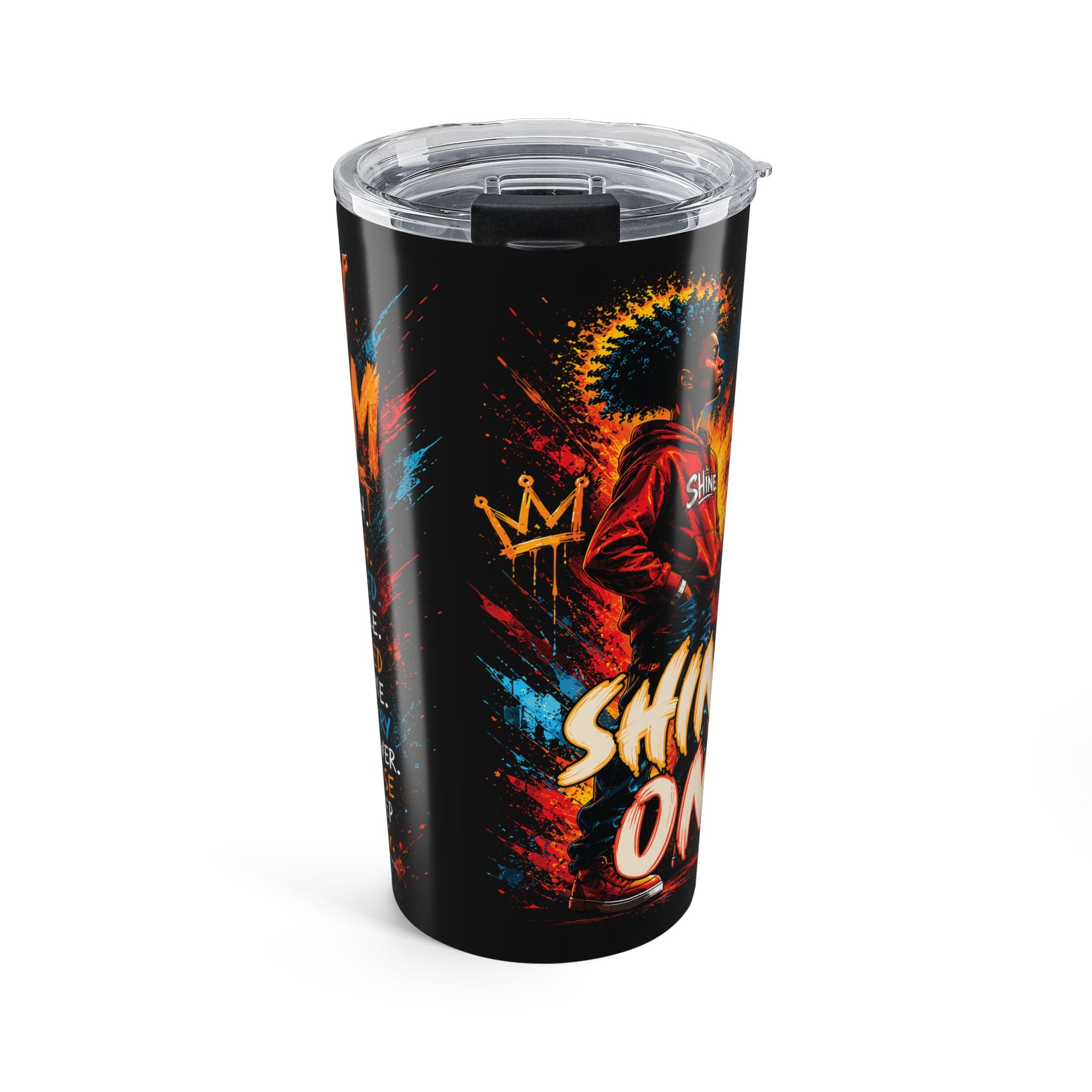 20oz Tumbler — 'Shine On' Urban Crown Graphic Insulated Travel Cup