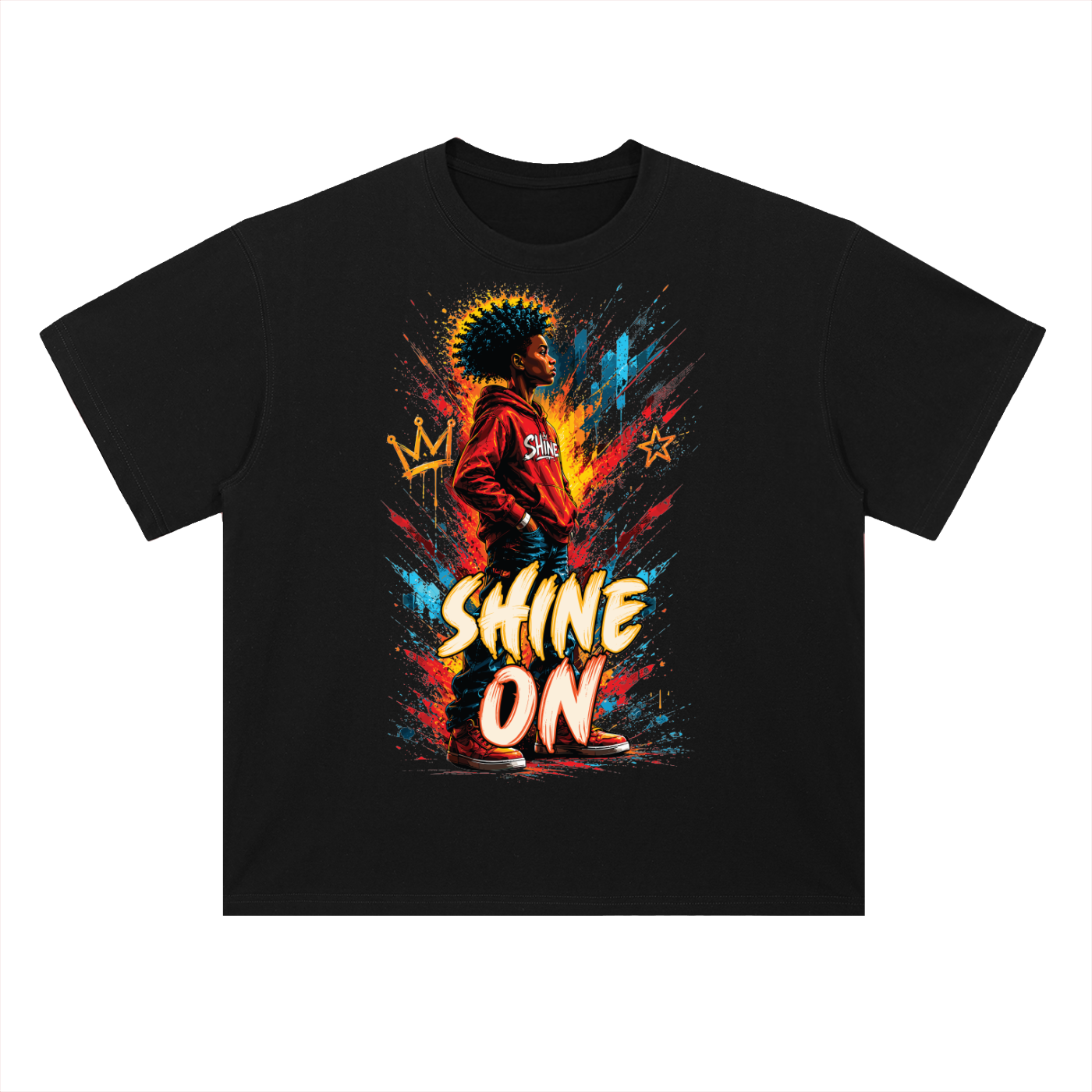 Heavyweight Drop Shoulder Cotton T-Shirt