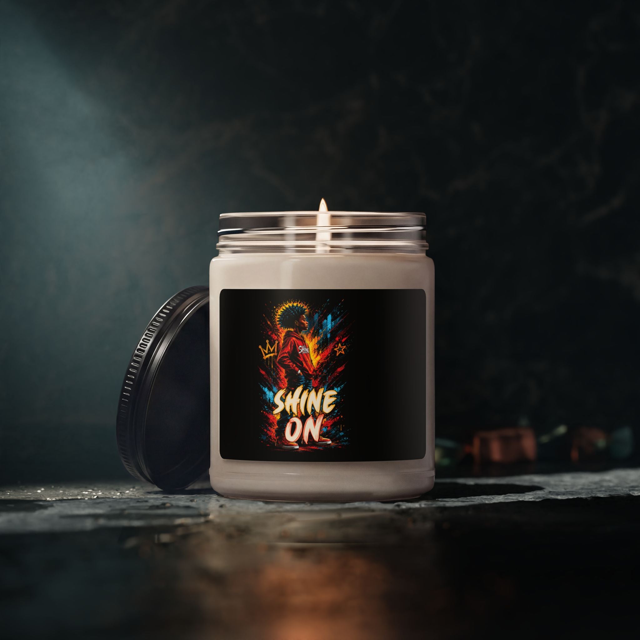 Soy Candle - "Shine On" Inspirational Scented Candle (9oz)